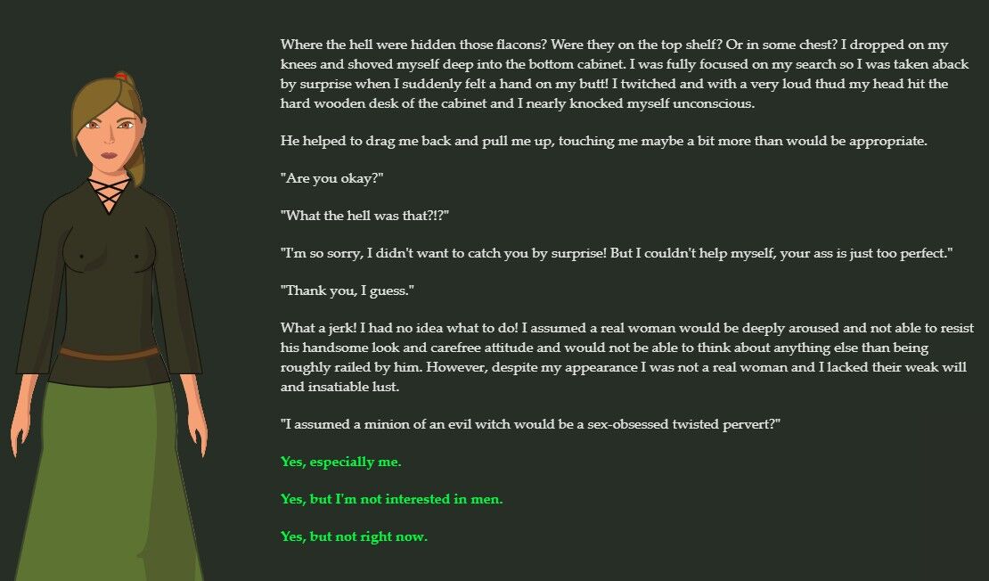 [3.9 MB] I Was Enslaved by An Evil Witch and Turned Into Her Maid! [Inprogress, 0.9.735] (DAKAKMA) [UNCEN] [2019, Text Based, Puzzle, Fantasy, Female Domination, Big Tits, Male Protagonist, Sandbox, Prostitution, Transformation, Sexual Harassment, Spanking, HTML] [ENG] – Porn torrents download