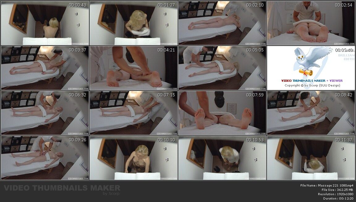 [362.3 MB] [czechmassage.com / czechav.com] Massage 221 (15-02-2016) [2016, AMATEUR, Hidden Camera, Oil, Massage, HDRip, 1080p] – Porn torrents download