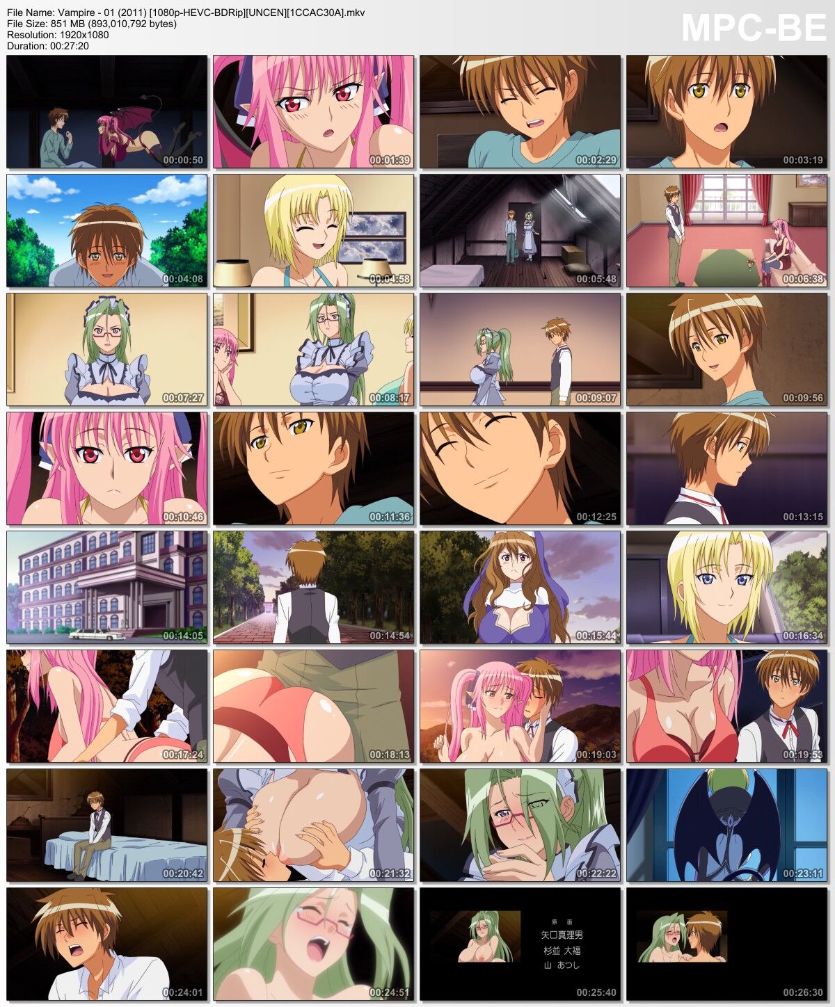 [1.73 GB] Vampire / Vampire (Nakasone Manabu, Vanilla) (EP. 1-2 of 2) [UNCEN] [2011-2012, Big Tits, Oral Sex, Straight, Maid, BDRip] [JAP / RUS / ENG] [ 1080p] – Porn torrents download