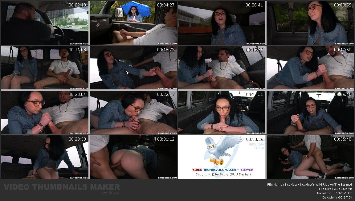 [Bangbus.com / Bangbros.com] Scarlett – Scarlett’s Wild Ride On The Bus (BB14917 / 17-02-2016) [2016, Facial, Glasses, Swallow, Big Ass, Big Dick, Blowjob, Amateur, Gonzo, Hardcore , All Sex, HDRip, 1080p] – Porn torrents download