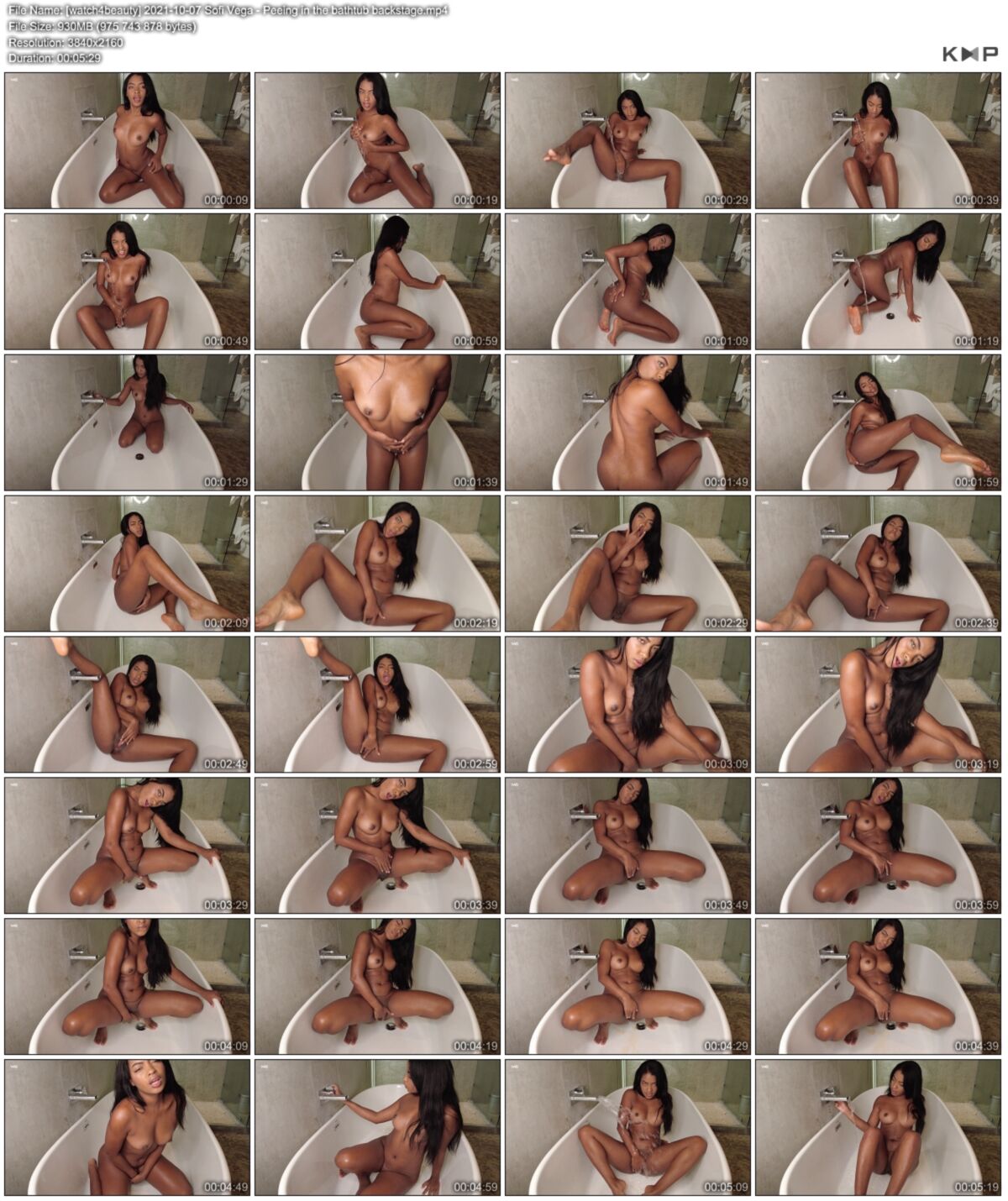 [Watch4Beauty.com] Sofi Vega (Peeing In The Bathtub Backstage 4K) [2021-10-07, Solo, Teen, Fininging, 2160p] – Porn torrents download