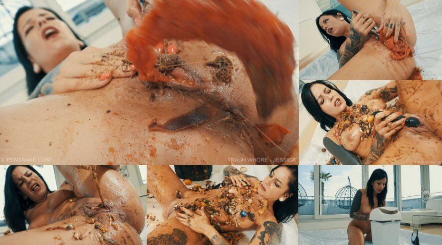 [QueenSnake.com] Trash Whore – Jessica [10/23/2021, BDSM, TRASH, FILTH, DIRTY, DISGUSTING, STUFFING, MESSY, 1080P] – Porn torrents download