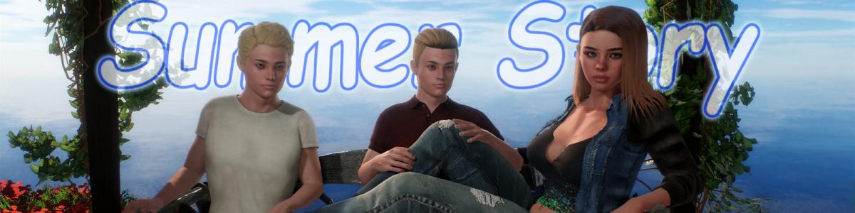 Summer Story [InProgress, 0.2.1] (Logo) [uncen] [2021, ADV, 3DCG, Male protagonist, Exhibitionism, Incest, Romance, Voyeurism, Groping, Seduction, Multiple endings, Twins, Footjob, Teasing, Handjob, Oral sex, Masturbation, Vaginal sex, Twins] [rus+en ]