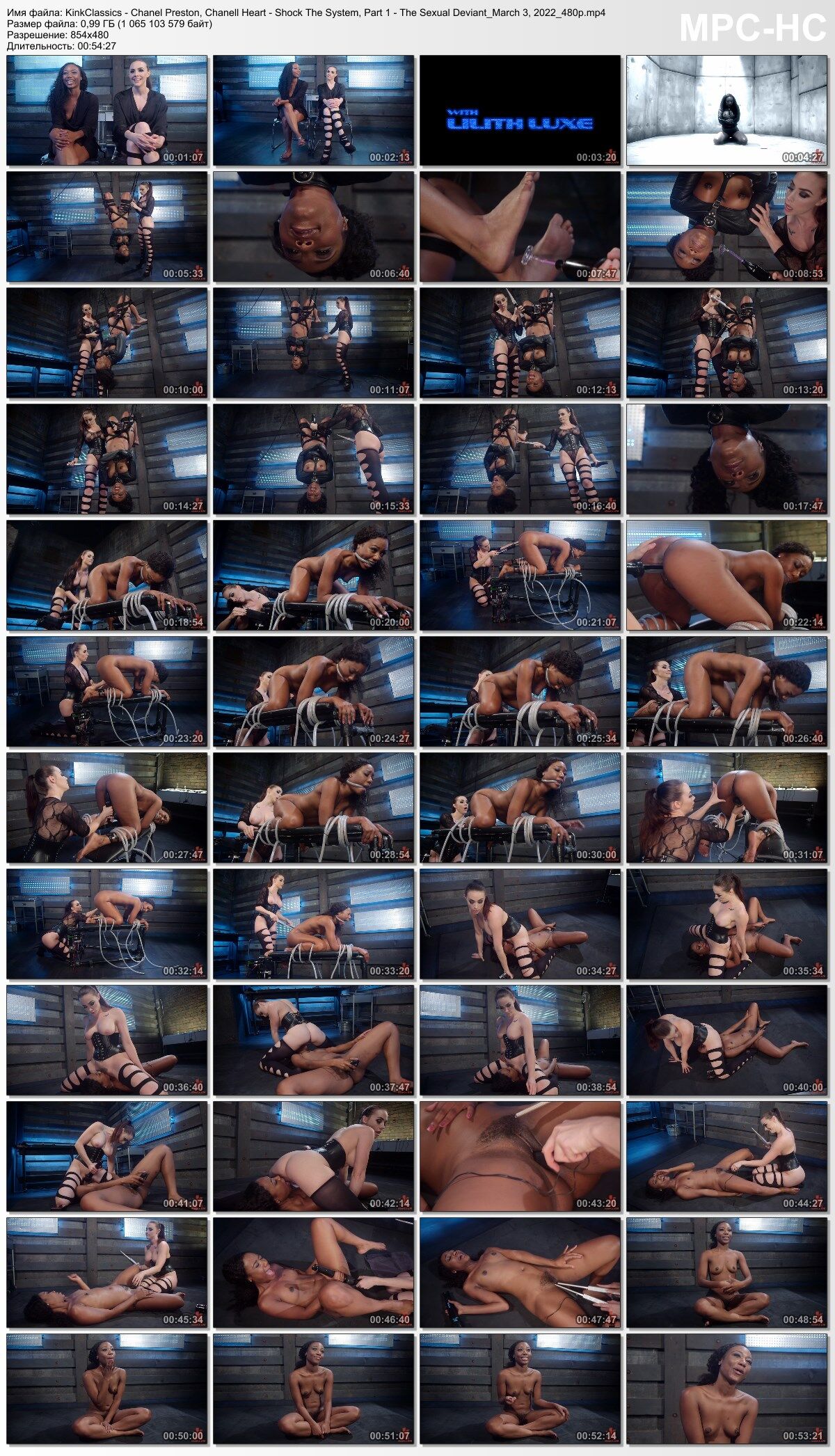 [KinkClassics / electrosluts.com / kink.com] Chanel Preston, Chanell Heart – Shock The System, Part 1: The Sexual Deviant (03.03.2022) [2022, BDSM, Bondage, Lesbian, Lezdom, Dildo,FaceSitting, Vibrator, Pussy Licking, Ebony, Electro Dildo, Electrical Play, Electro Plug, Suspension, Zapper, Straitjacket, Masturbation, SiteRip, 480p] – Porn torrents download