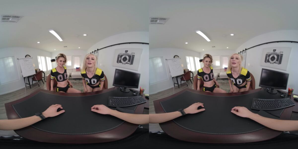 [REALJAMVR.com] Kyler Quinn, Minxx Marley (Threesome: Cheerleaders of Your Team / 12/22/2021) [2021, Anal, Babe, Blonde, Cheerleader, College, School, Close Ups, Costumes, Cowgirl, Doggy Style, EnglishSpeech, Group, Hardcore, High Socks, POV, Petite, Slim, Pornstars, Reverse Cowgirl, Shaved Pussy, VR, 7K, 3584p] – Porn torrents download