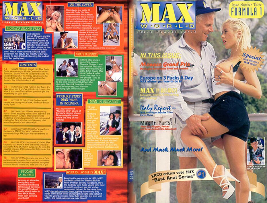 Max World 3 – Formula 1 / Mir Max 3 – Formula 1 (Max Hardcore, Max Hardcore Entertainment) [1996, All Sex, Classic, Oral, Ana, Straight, VHSRIP] (Barbie Angel, Davia Ardell, Florens: Flo), Ildiko, Lovette, Max Hardcore) – Porn torrents download