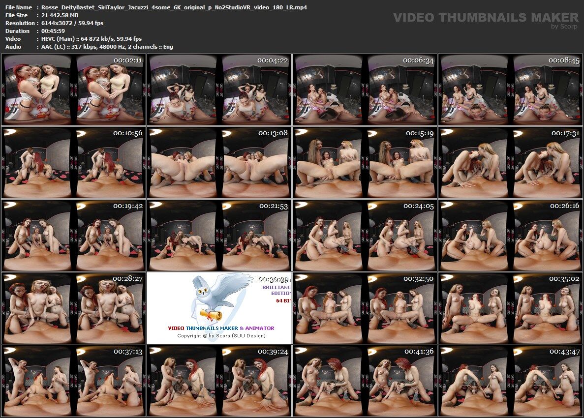 [SexLikeReal.com/No2StudioVR] Rosse, Deity Bastet, Siri Taylor – Jacuzzi 4some [2023-02-28, VR, Big Tits, Blonde, Brunette, Blowjob, Cowgirl, Foursome FFFM, Group Sex, Handjob, Natural Tits, POV, Redhead, Shaved Pussy, 6K, SideBySide, 3072p, SiteRip] [Oculus Rift / Vive] – Porn torrents download