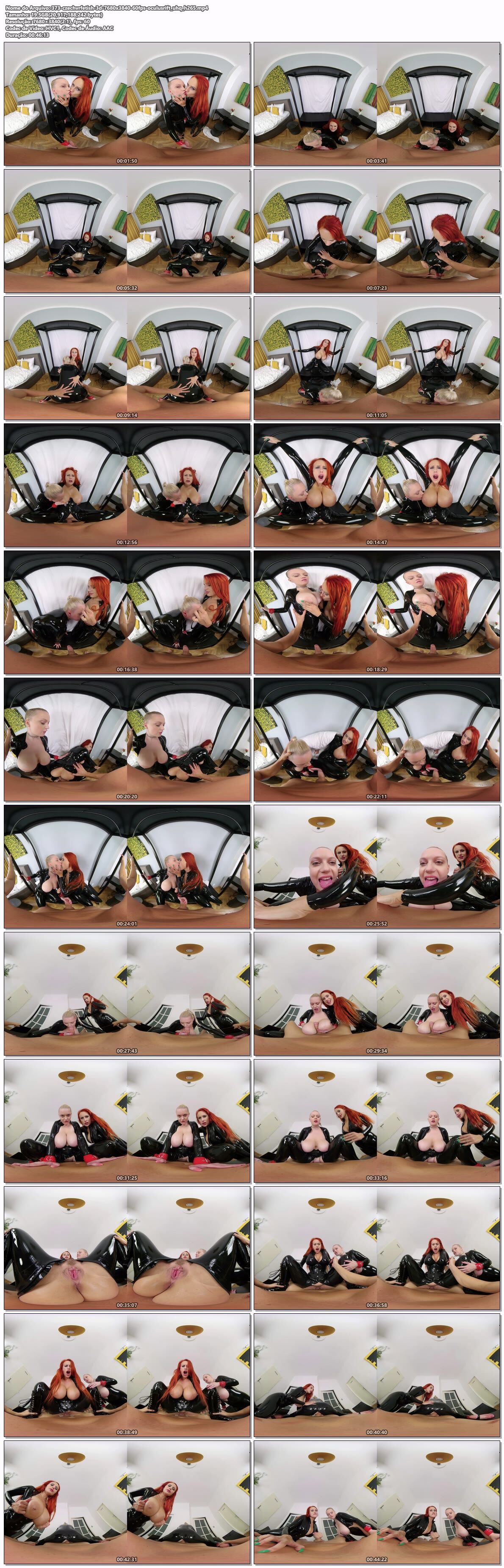 [CzechVRFetish.com] Angel Wicky, Sandra Sweet – Tits and Latex (CzechVRFetish 373) [12/14/2022, Big Tits, Blonde, Blowjob, Close ups, Cowgirl, Cum Licking, Cum on Tits, Cum Play, Curvy, Doggy Style, Fingering, Hair Bun, Handjob, Hardcore, Latex, Masturbation, Missionary, Pale Skin, POV, Pussy Closeup, Redhead, Reverse Cowgirl, Rubber, Shaved, Tattoo, Teasing, Threesome, Titjob, Titty Fuck, Wet Pussy, Whispering, Virtual Reality , SideBySide, 8K, 3840p, SiteRip] [Oculus Rift / Quest 2 / Vive] – P