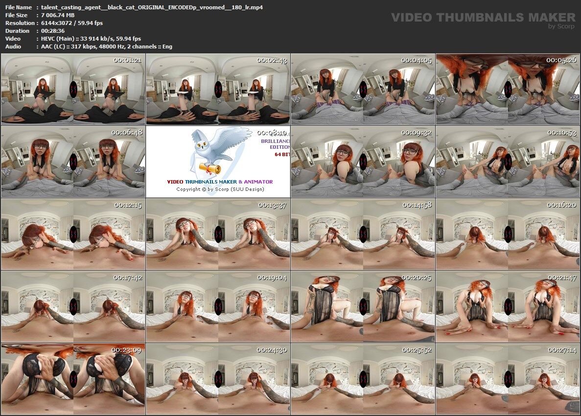 [SexLikeReal.com/VRoomed] Black Cat – Talent Casting Agent [2022-08-03, VR, Blowjob, Titfuck, Chubby / Curvy, Cowgirl, Cum In Mouth, Cumshot, Handjob, Hardcore, English Speech, POV, Redhead, Shaved Pussy, Piercing, Tattoos, Glasses, SideBySide, 3072p, SiteRip] [Oculus Rift / Vive] – Porn torrents download