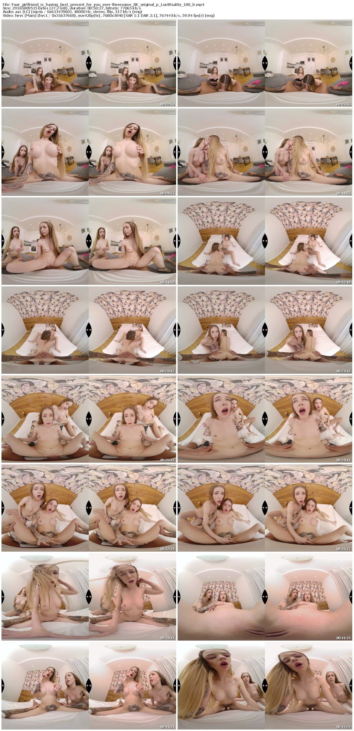 [LustReality] Nata Ocean, Sladyen Skaya – Your Girlfriend Is Bringing You Best Present Ever – Threesome [2023-04-07, VR, Blowjob, Cowgirl, Cumshot, High Heels, Brunette, Long Hair, Doggystyle, Hardcore, Missionary, English Speech , Shaved Pussy, Pierced Nipple, Tattoos, Teen, Threesome (FFM), POV, SideBySide, 3840p, SiteRip] [Oculus Rift / Vive] – Porn torrents download