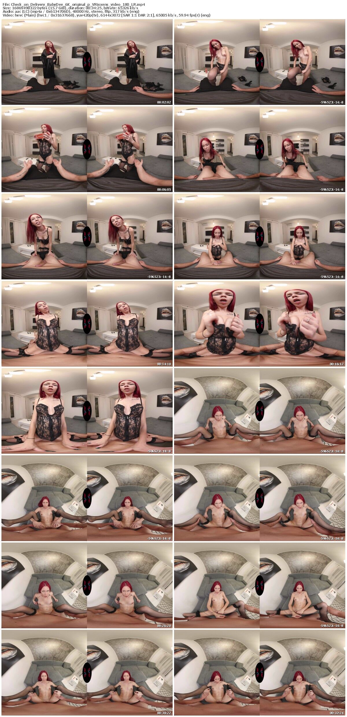 [VRixxens] Baby Dee – Check on Delivery [2022-12-06, VR, Blowjob, Cowgirl, Cumshot, Hardcore, Missionary, English Speech, Lingerie, Fishnet Stockings, Petite, POV, Redhead, Shaved Pussy, Pierced Navel, Tattoo, SideBySide, 3072p, SiteRip] [Oculus Rift / Vive] – Porn torrents download