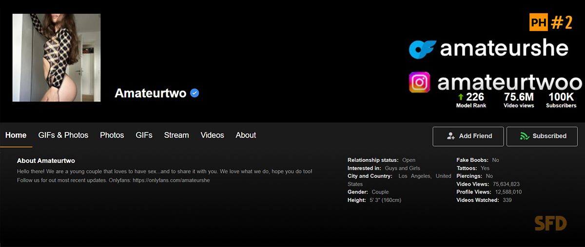 [Pornhub.com] AmateurTwo (44 videos) Pack [2023, Amateur, Cumshot, Doggystyle, Exhibitionism, Hardcore, Uniform, Athletic Body, Perfect Ass, Faceless Amateur Beauty, Glamor, Panty Fetish, Gym Fetish, Amateur Couple, 720p, 1080p ] – Porn torrents download