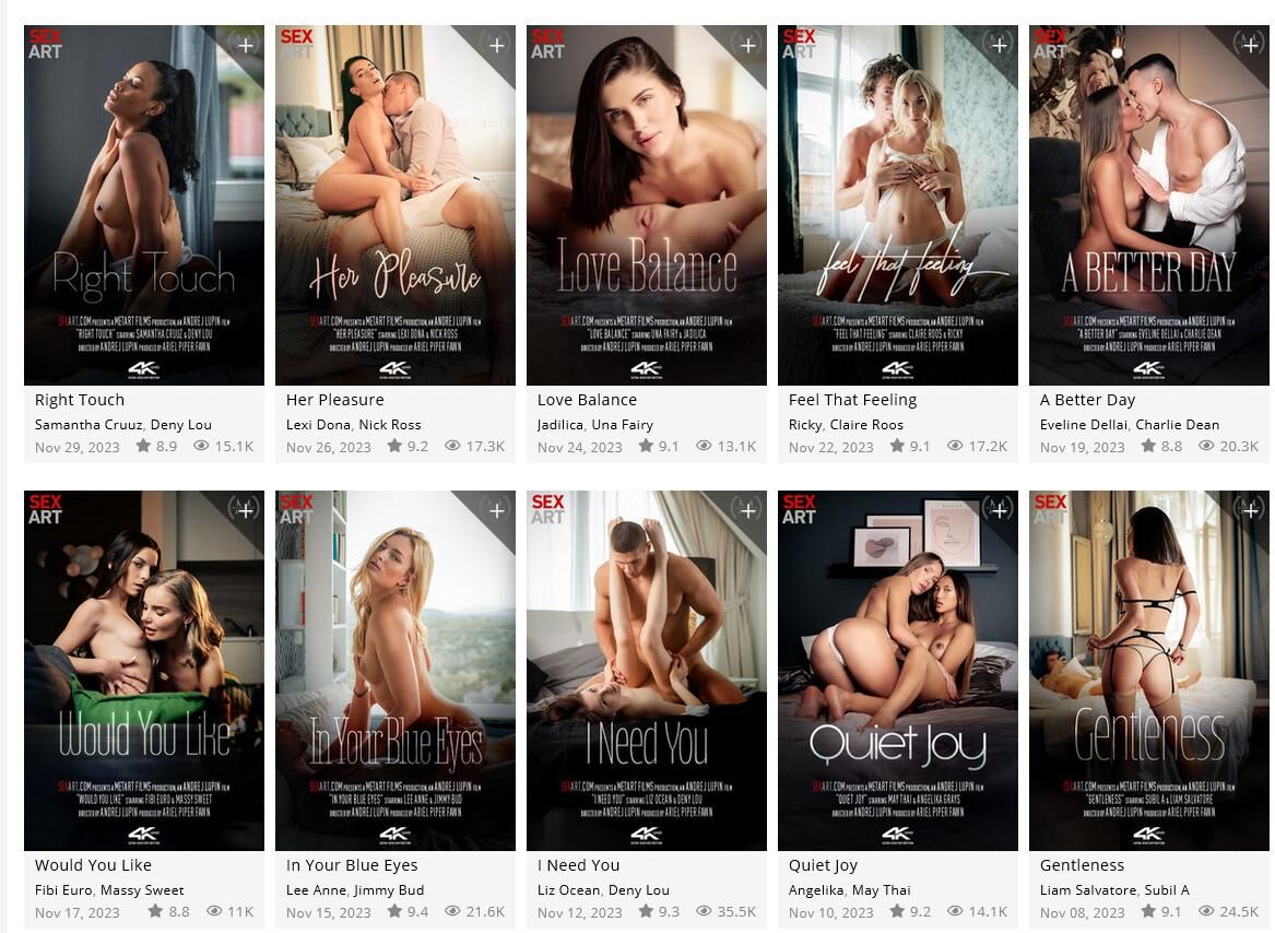 [SexArt.com] (13 videos) Pack [2023-11, Anal, Asian, Blonde, Brunette, Big Tits, Blowjob, Creampie, Ebony, Facial, Hardcore, Masturbation, Natural Tits, Shaved, Skinny, Swallow, Straight, Teen , Toys, 2160p] – Porn torrents download
