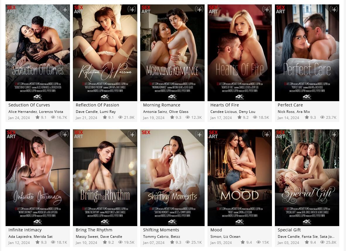 [SexArt.com] (13 videos) Pack [2024-01, Asian, Blonde, Brunette, Big Cock, Big Tits, Close Up, Hardcore, Lesbian, Masturbation, Natural Tits, Posing, Shaved, Skinny, Toys, 2160p] – Porn torrents download