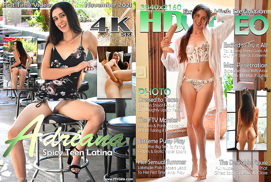 [FTVGirls.com] Adriana (Spicy Teen Latina) [2021 г., Solo, Anal, Fisting, Squirt, Orgasm, Masturbation, Toy, Vibrator, Dildo, 2160p, 4k]