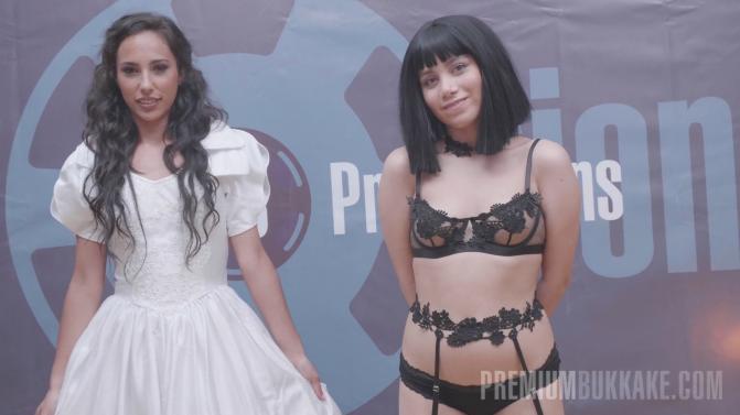 [PremiumBukkake.com] Sherezade Lapiedra #1 - Bukkake [2021 г., Bukkake, Blowjobs, Cumshot, 1080p]