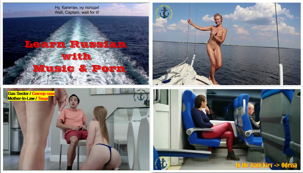 Learn Russian with porn & music / EN Sub/ Учите русский с порно и музыкой [2021 г., Softcore, Hardcore, PMV, Compilation, 1080p]