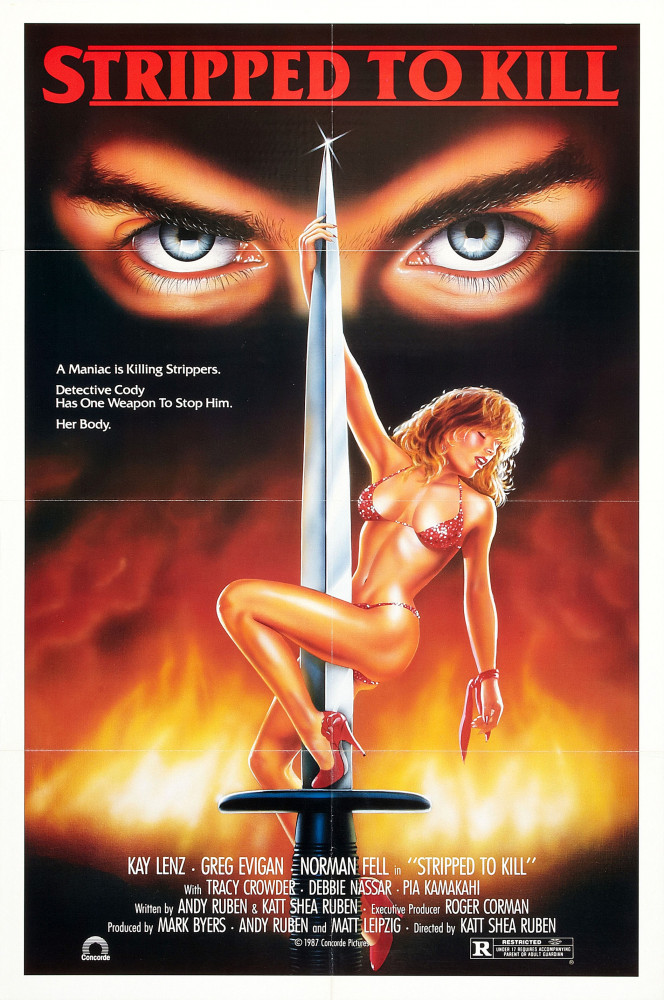 Stripped to kill / Раздетая для убийства (Katt Shea, Concorde) [1987 г., Erotic, thriller, BDRemux, 1080p] (Greg Evigan, Kay Lenz, Norman Fell, Pia Kamakahi, Tracey Crowder, Debbie Nassar, Lucia Lexington, Carlye Byron, Athena Worthy) rus ]