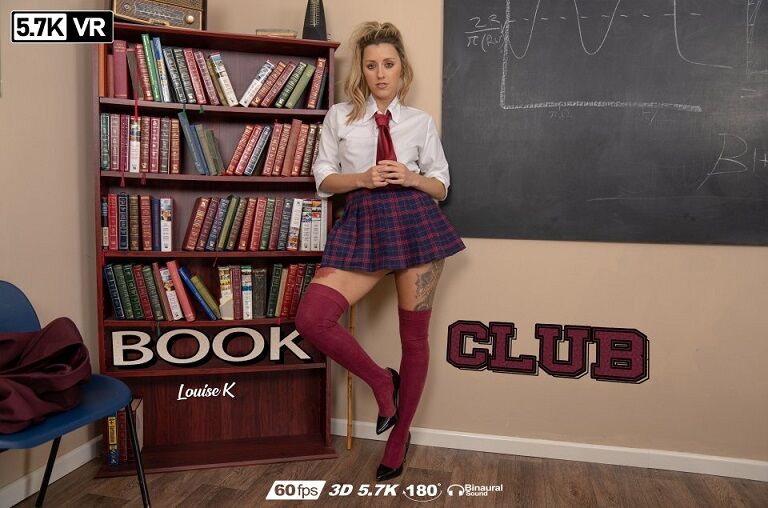 [ZexyVR.com] Louise K (Book Club / 15.10.2019) [2019, Blonde, Classroom, College Uniform, Large, Natural, Pink, Striptease, Teasing, Trimmed, Virtual Reality, VR, 5K, 2880p] [Oculus Rift / Vive] – Porn torrents download