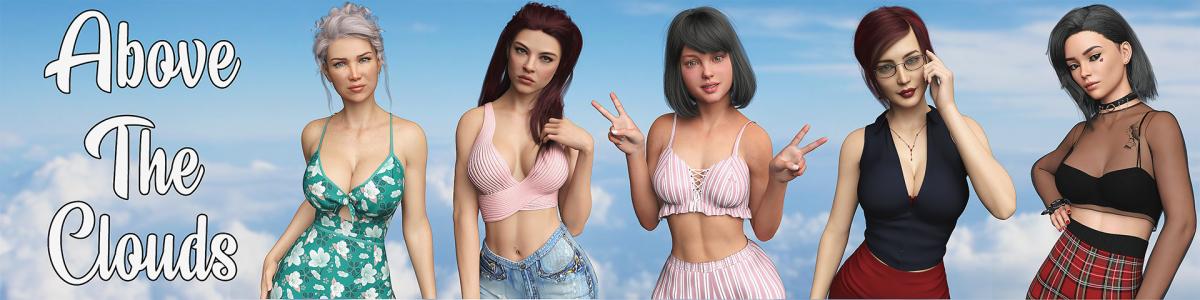 Above the Clouds [InProgress, 0.6(Eng)/0.5(Rus)] (Mundo Games) [uncen] [2021, ADV, 3DCG, male protagonist, Adventure, Humor, Harem, Teasing, Oral sex, Sex toys, Voyeurism, Corruption, Big tits, Milf, Incest, Groping, Handjob] [rus+eng]