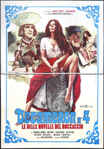 Decameron n° 4 - Le belle novelle del Boccaccio / Прекрасные новеллы Боккаччо (Paolo Bianchini, Compagnia Generale Cinematografica) [1972 г., Erotic, comedy, DVD9] (Nino Musco, Ann Odessa, Luca Sportelli, Lorenzo Piani, Mariangela Giordano, Ciccio An ]