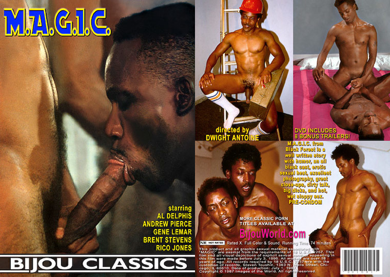 M.A.G.I.C.: Meet a Genie Into Color / Познакомьтесь с Джинном в цвете (Dwight Antoine, Black Forest Productions, Bijou Video) [1987 г., Classic, Pre-condom, Feature, All Black Men, Muscle Men, Smooth, Anal Sex, Oral Sex, Masturbation, Rimming, Uniform (Bl