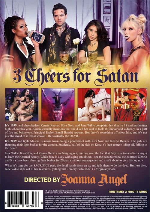 3 Cheers For Satan / Cheers For Satan (Joanna Angel, Burning Angel Entertainment) [2019, Feature Fantasy Reverse Gangbangs Horror Threesomes, 1080p, WEB-DL] (Split Scenes) (Kira Noir Kenzie Reeves Jane Wilde Joanna Angel) – Porn torrents download